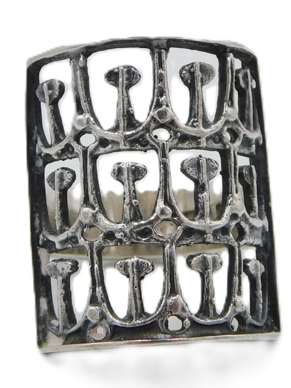 Hans Hansen Sterling Silver Ring | Vintage MCM | Denmark | c. 1970 | Size 5.75